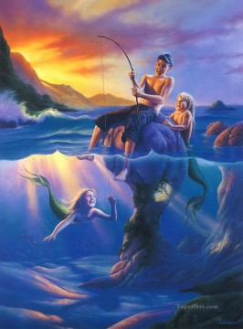 Popular Fantasy Painting - fishing Fantasy